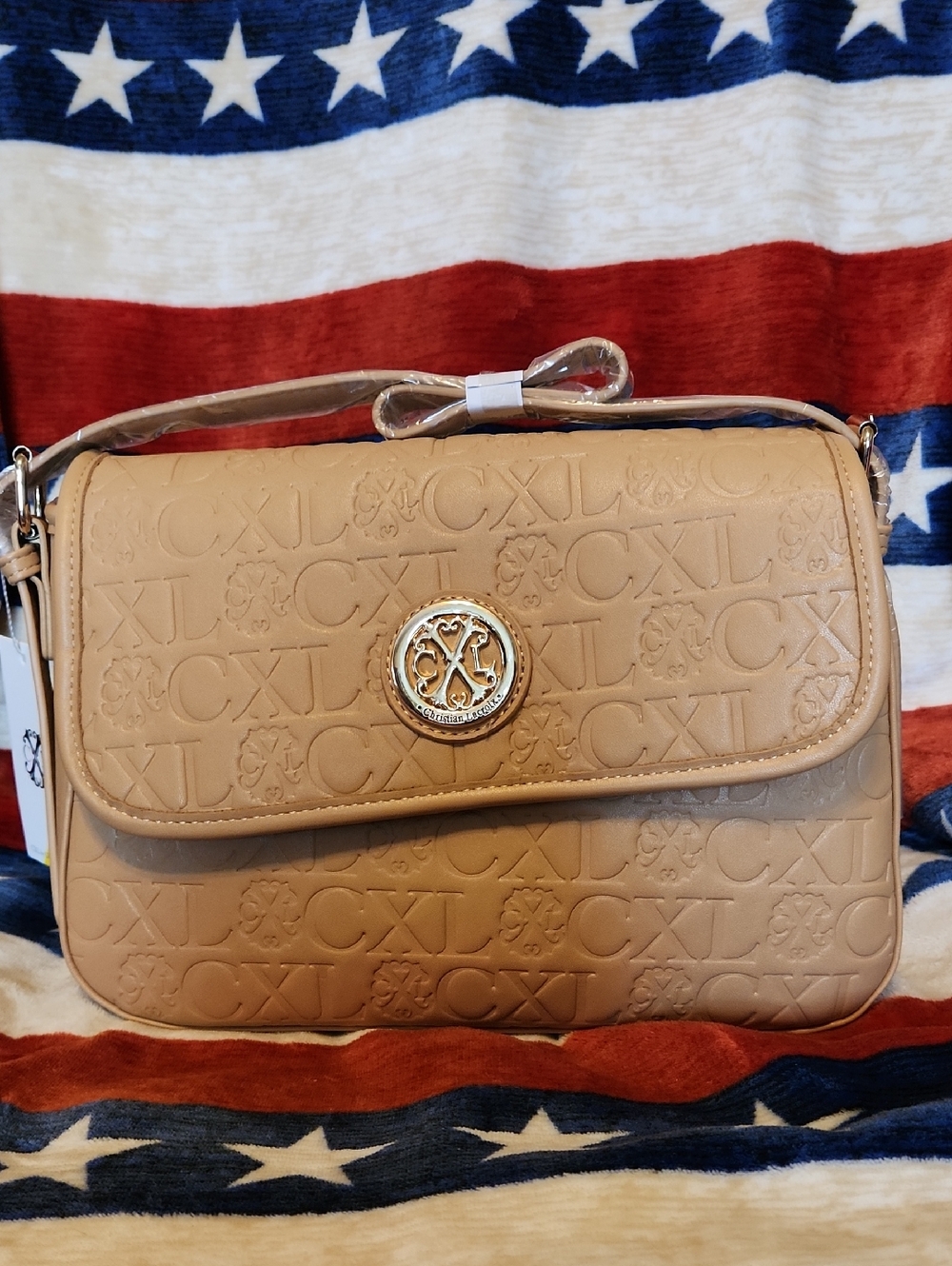 CXL By Christian Lacroix Embossed Leather Shoulder Bag